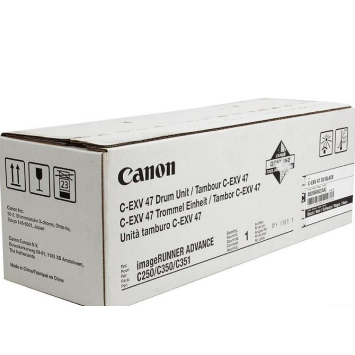 Eredeti Canon Fekete EXV47BK Dobegység IR Advance C250I|C350I|C351IF39K NOPP "CF8520B002AA"