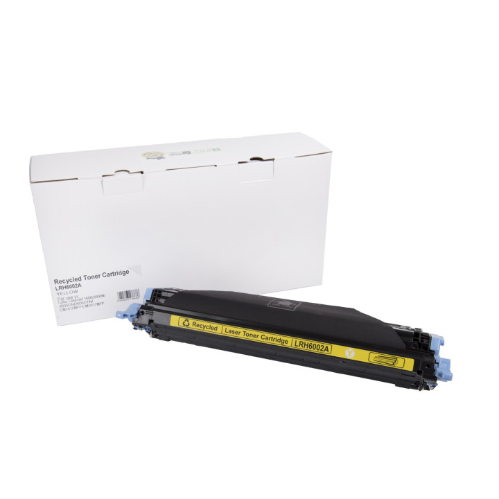 Kompatibilis tonerkazetta töltés Q6002A, 124A, 9421A004, CRG707, 2000 lap a HP nyomtatók számára (Orink white box)