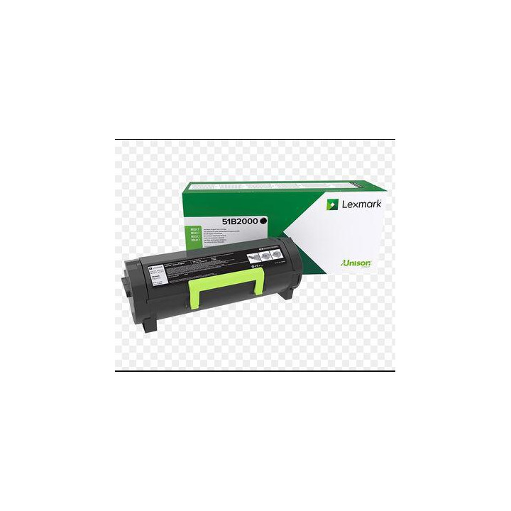 Toner Original Lexmark Black, 51B2000, pentru MS317|MS417|MS517|MS617|MX317|MX417|MX517|MX617, 2.5K, (timbru verde 1.2 lei) , "5