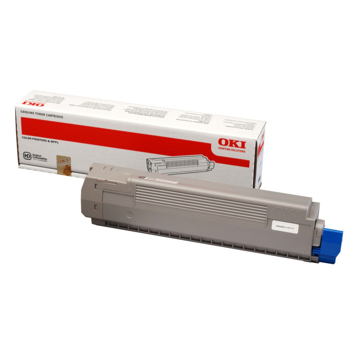 Original Oki Black Toner 44643004 for C801, 7K pages.