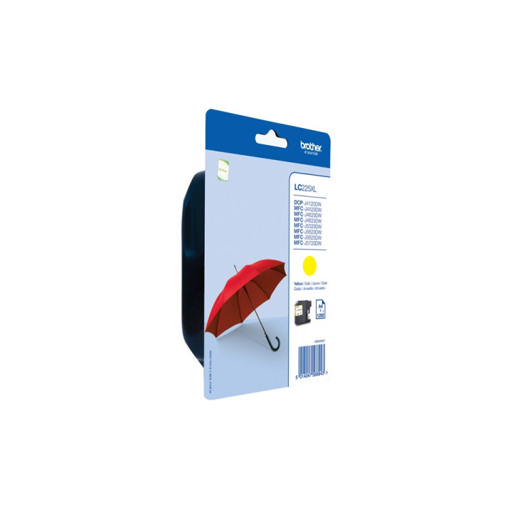 Original Brother Yellow Ink Cartridge LC225XLY for DCP-J4120 | MFC-J4420 | J4620 | J5320 | J5620 | J5720 1.2K