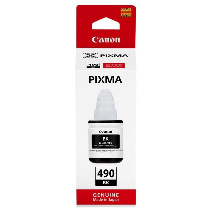 Cartus Cerneala Original Canon Black, GI-490BK, pentru G1400|G2400|G3400 , 135ml, (timbru verde 0.15 lei), "BS0663C001AA"