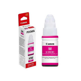 Картридж оригинално мастило Canon Magenta Gi-490M за G1400|G2400|G3400 70ml "BS0665C001AA"