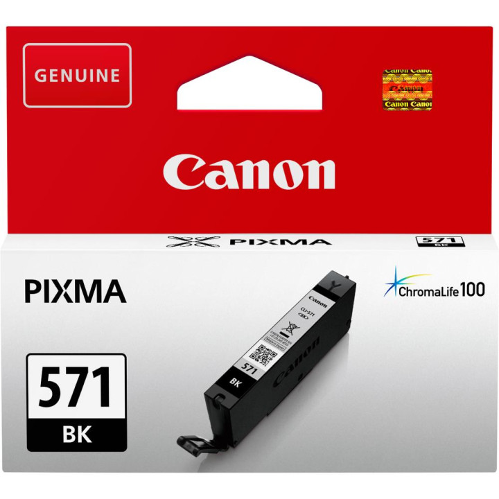 Canon Eredeti Fekete Tintapatron CLI-571B Pixma MG5750|MG5751|MG6850|MG6851|MG7750|MG7751|MG7752|TS5050|TS5051|TS5053|TS5055|TS6