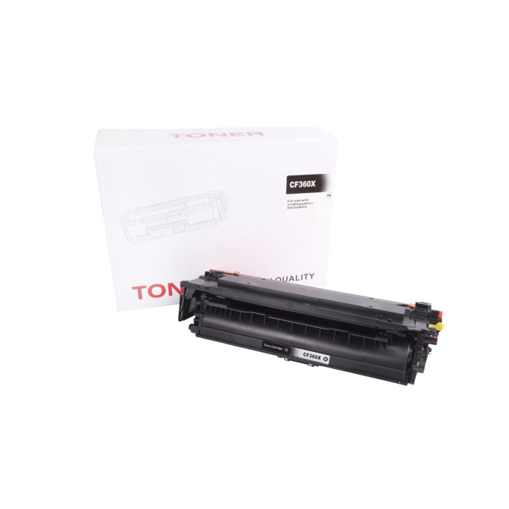 Încărcătură toner compatibilă CF360X, 508X, 0461C001, CRG040HBK, 12500 filelor pentru imprimante HP (Orink white box)