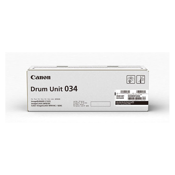 Drum Unit Original Canon Black, 034B, pentru IR C1225|C1225IF, 32.5K, (timbru verde 0.8 lei),NOPP, "CF9458B001AA"
