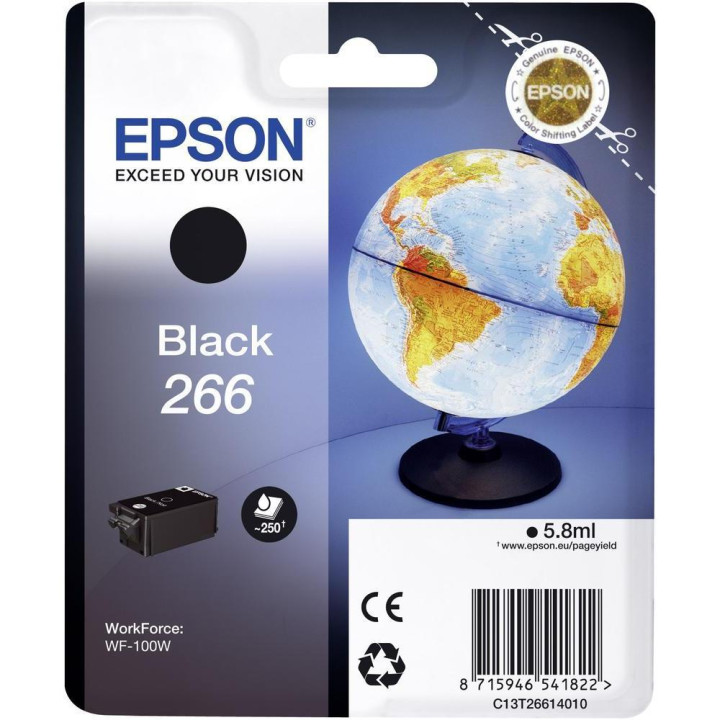 Cartus Cerneala Original Epson Black, T26614010, pentru WORKFORCE WF-100W, , (timbru verde 0.15 lei), "C13T26614010"(RAPO)