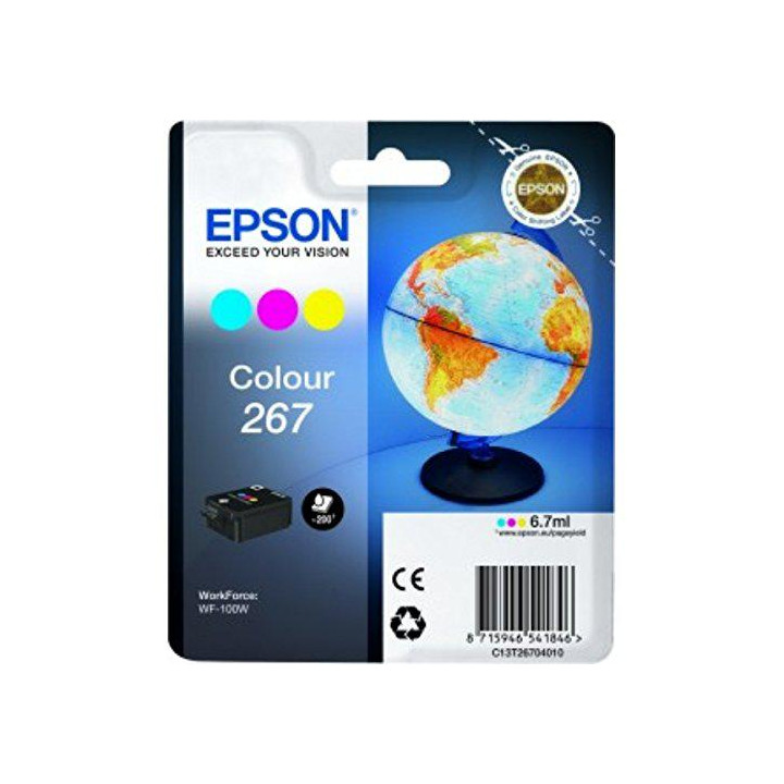 Cartus Cerneala Original Epson Color, T26704010, pentru WORKFORCE WF-100W, , (timbru verde 0.15 lei), "C13T26704010"(RAPO)