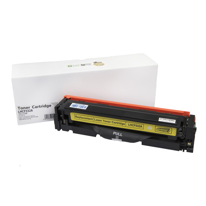 Compatible toner cartridge CF532A, 205A, 900 pages for HP printers (Orink white box)