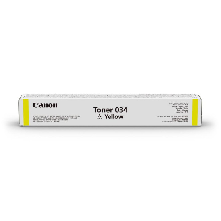Toner Original Canon Yellow, 034Y, pentru IR C1225iF|C1225, 7.3K, (timbru verde 1.2 lei) ,NOPP, "CF9451B001AA"