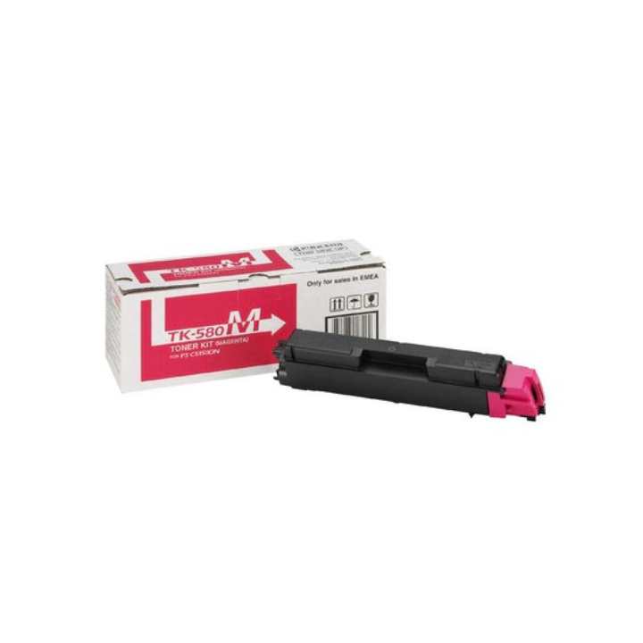 Eredeti Kyocera Magenta TK-580M toner FS-C5150DN ECOSYS P6021cdn 2.8K "TK-580M"