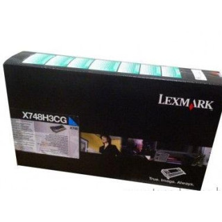 Toner Original Lexmark Cyan, X748H3CG, pentru X746|X748, 1K, (timbru verde 1.2 lei) , "X748H3CG"