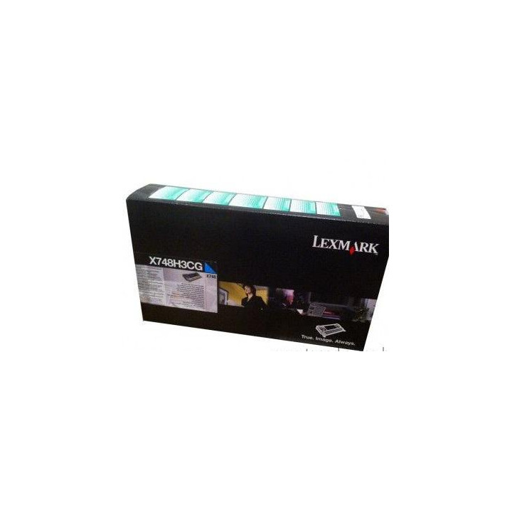 Toner Original Lexmark Cyan, X748H3CG, pentru X746|X748, 1K, (timbru verde 1.2 lei) , "X748H3CG"