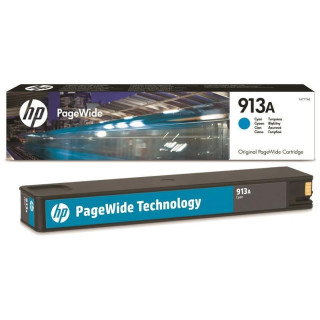 Картридж оригинално мастило HP Cyan № 913A за PageWide 352|377 3.5K "F6T77AE"