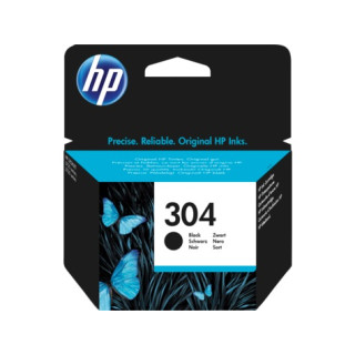 HP 304 Fekete Eredeti Tinta Patron DeskJet 2620|2630|2632|3750|3760 "N9K06AE"