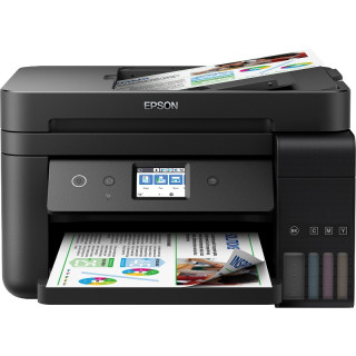 Мултифункционален мастиленоструен CISS цветен принтер Epson L6190, A4, Функции: Печат|Сканиране|Копиране|Факс, Скорост на печат 