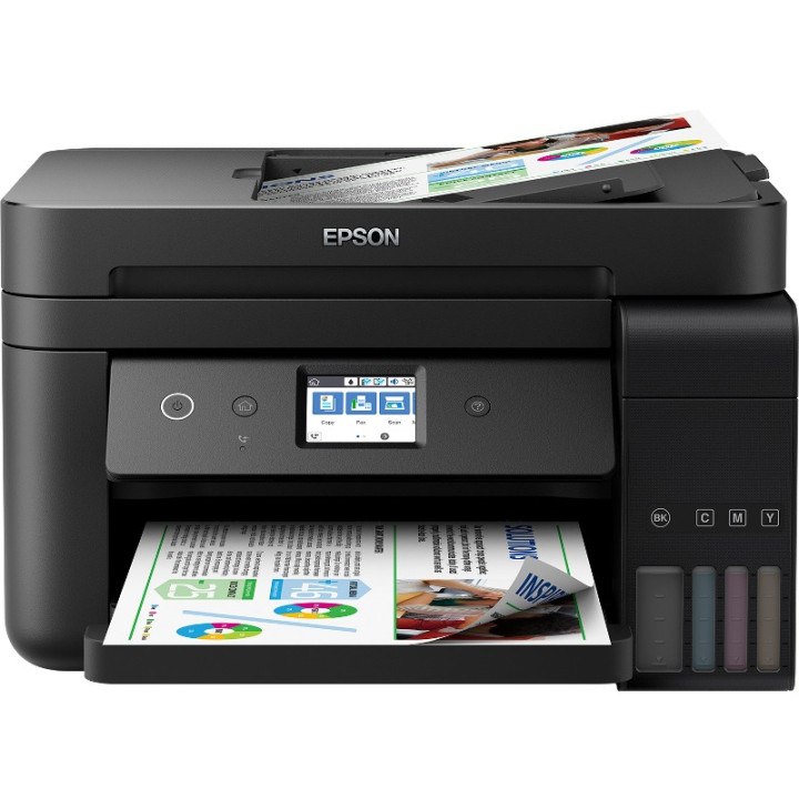 Multifunctional Inkjet CISS Color Epson L6190,A4,Functii:Impr|Scan|Cop|Fax,Vit Print Mono:33 ppm,Vit Print color:20 ppm,Conectiv