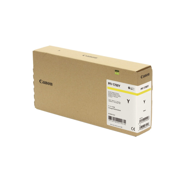 Eredeti Canon sárga PFI-1700 patron iPF PRO-2000/4000/4000S/6000/6000S 700ml, NOPP "0778C001AA"