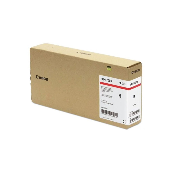 Original Canon Red Cartridge PFI-1700 for iPF PRO-2000/4000/4000S/6000/6000S, 700ml, NOPP "0783C001AA"
