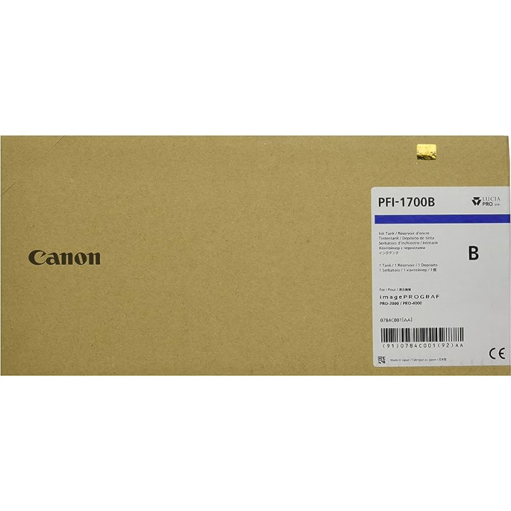 Eredeti Canon Kék Patron PFI-1700 iPF PRO-2000/4000/4000S/6000/6000S 700ml, NOPP "0784C001AA"