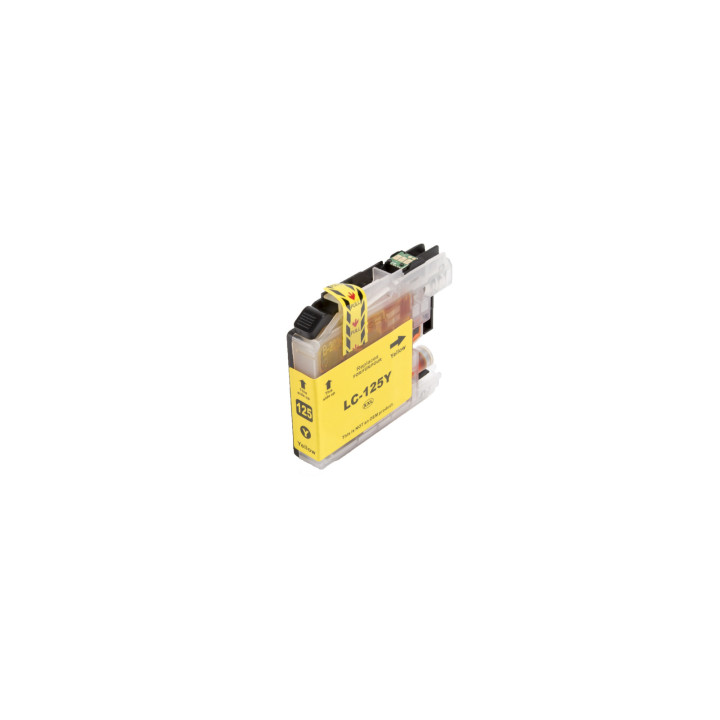 Compatible ink cartridge LC125XLY, 15ml for Brother printers (BULK)
