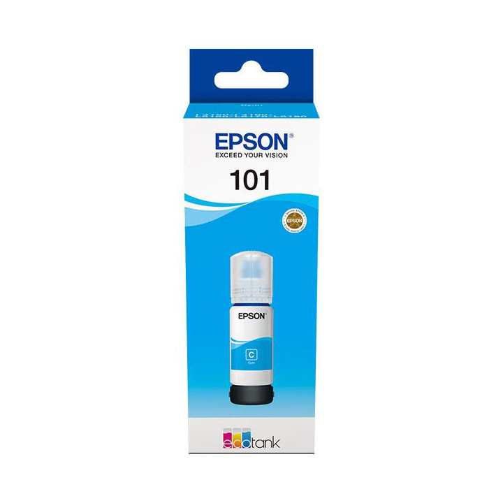 Оригинален мастилен картридж Epson Cyan №101 за L4150|L4160|L6160|L6170|L6190 70ml "C13T03V24A" (RAPO)