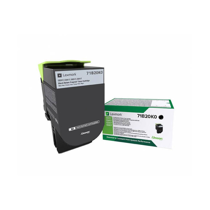 Оригинален тонер Lexmark Черен 71B20K0 за CX317|CS317|CX417|CS417 3K "71B20K0"
