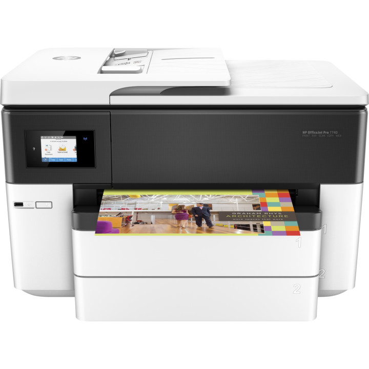 Multifunctional Inkjet Color HP OfficeJet 7740 AIO, A3+