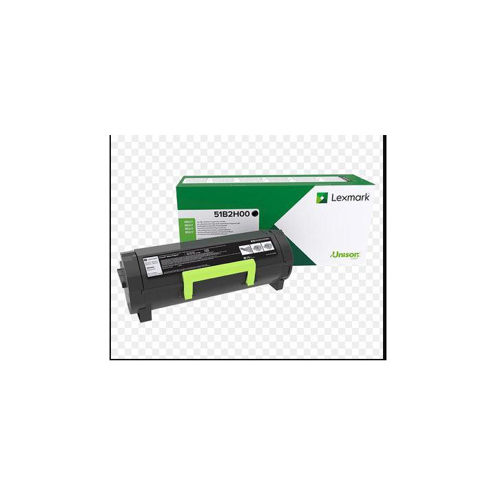 Original Lexmark Black Toner 51B2H00 for MS417DN | MS517DN | MS617DN | MX417DN | MX517DE | MX617DE, 8.5K pages.