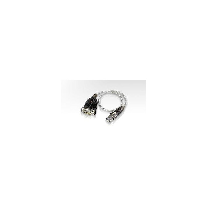 ADAPTOR USB ATEN, USB 2.0 (T) la Serial RS232 (9-pin)(T), 0.35 m, argintiu,"UC232A-AT" (timbru verde 0.08 lei)