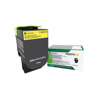 Оригинален тонер Lexmark Жълт 71B20Y0 за CX317|CS317|CX417|CS417 2.5K "71B20Y0"