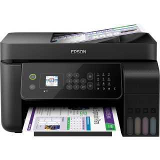 Мултифункционален мастиленоструен CISS цветен принтер Epson L5190, A4, Функции: Печат|Сканиране|Копиране|Факс, Скорост на печат 