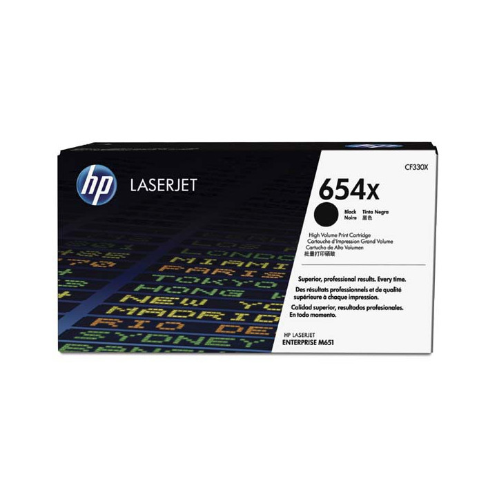 Refill toner cartridge CF330X, 654X, 20500 pages for HP printers