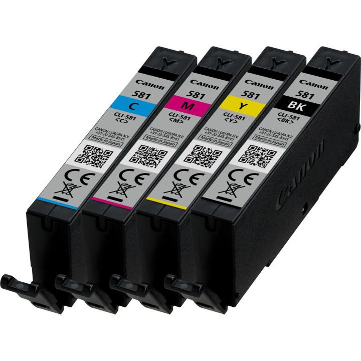Combo-Pack Eredeti Canon CMYK CLI-581C/M/Y/BK a Pixma TR7550|TR8550|TS6150|TS6250|TS705|TS8150|TS8250|TS9150|TS9155|TS9550 "2103