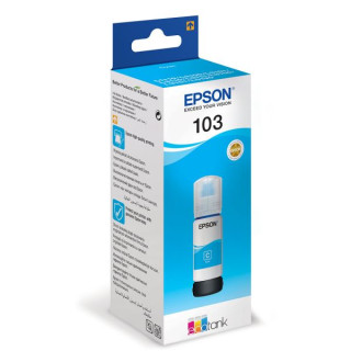 Картридж оригинално мастило Epson Cyan №103 за L1110|L3110|L3150|L3151|L3156|L3160|L5190|L3210|L3250|L3260 65ml "C13T00S24A" (RA