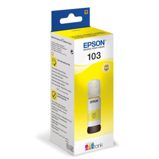 Картридж оригинално мастило Epson жълт № 103 за L1110|L3110|L3150|L3151|L3156|L3160|L5190|L3210|L3250|L3260 140ml "C13T00S44A" (