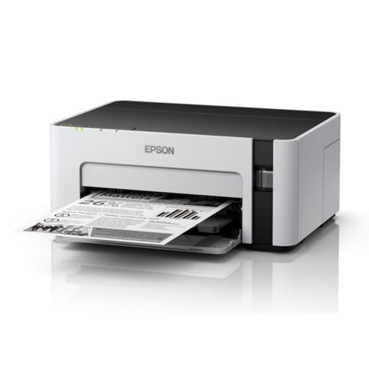 Принтер Inkjet CISS Mono Epson M1120 A4 Функции: Печат. Скорост на печат в черно: 32 стр./мин. Свързаност: USB | Мрежа Дуплекс: 