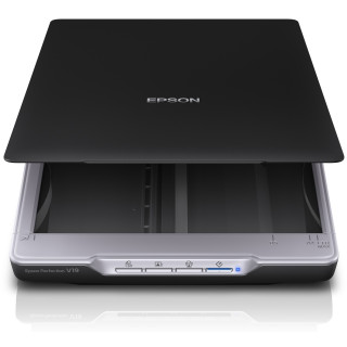 EPSON Perfection V19 SZKENNER, A4, síkágyas, felbontás: 4800x9600dpi, CIS érzékelő, szoftver: Epson Copy Utility, Epson Document