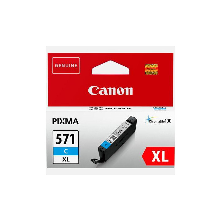 Canon Eredeti Tinta Patron Kék CLI-571XLC MG5750|5751|6850|6851|7750|7751|7752|TS5050|6050|8050|9050 | "BS0332C001AA"