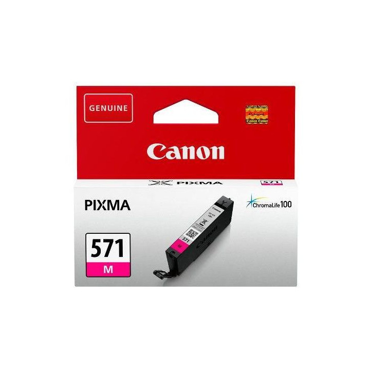 Original Canon Magenta Ink Cartridge CLI-571M for Pixma MG5750, MG5751, MG6850, MG6851, MG7750, MG7751, MG7752, TS5050, TS5051, 