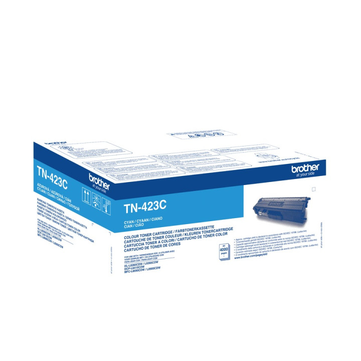 Оригинален тонер Brother Cyan TN423C за HL-L8260|L8360|DCP-L8410|MFC-L8690|L8900 4K, "TN423C"
