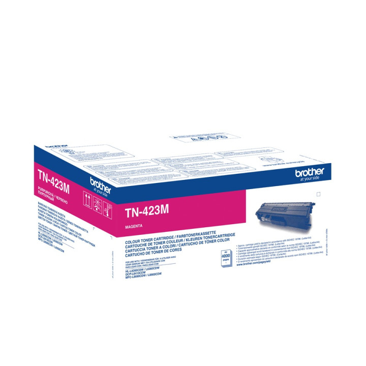 Original Brother Magenta Toner TN423M for HL-L8260, L8360, DCP-L8410, MFC-L8690, L8900 - 4K.
