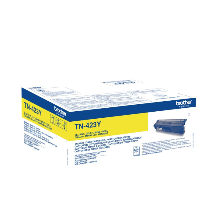 Eredeti Brother sárga toner TN423Y HL-L8260|L8360|DCP-L8410|MFC-L8690|L8900 4K, "TN423Y"