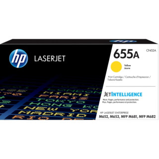 Оригинален тонер HP Жълт номер 655A за Color LaserJet M652|M653|M681|M682 10.5K "CF452A"
