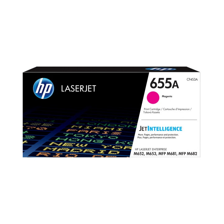 Toner Original HP Magenta, nr.655A, pentru Color LaserJet M652|M653|M681|M682, 10.5K, (timbru verde 1.2 lei) , "CF453A"