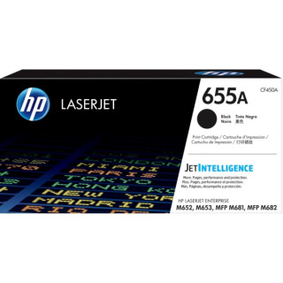 Оригинален тонер HP Черен №655A за Color LaserJet M652|M653|M681|M682 12.5K "CF450A"