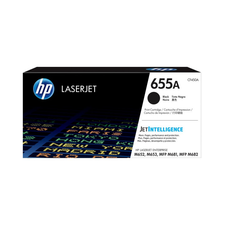 Eredeti HP fekete toner nr. 655A Color LaserJet M652|M653|M681|M682 12,5K "CF450A"