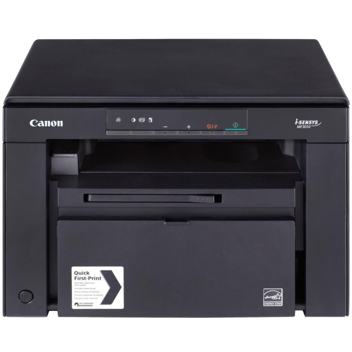 Multifunkciós lézer mono Canon MF3010 + 2X CRG725 a csomagban, A4 méret (Nyomtatás, Másolás, Szkennelés) sebesség 18ppm, max. fe