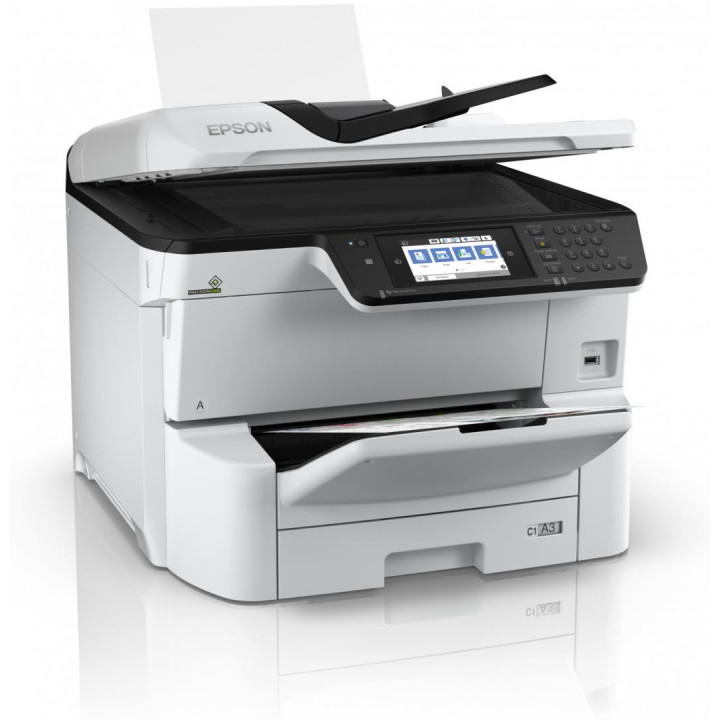 Многофункционален цветен мастиленоструен принтер Epson WorkForce Pro WF-C8610DWF A3 (Печат, Копиране, Сканиране, Факс), двустран
