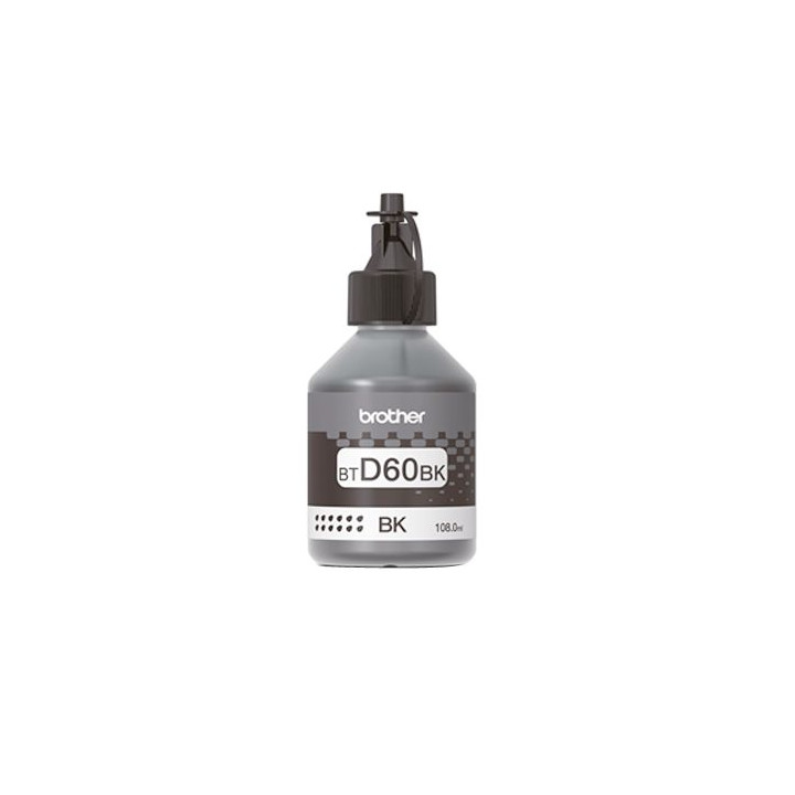Original Brother Black Ink Cartridge BTD60BK for DCP-T310 | T510 | T710 | MFC-T910, 6.5K